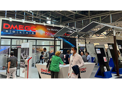 DMEGC Solar attended Intersolar Europe 2022 with new EC series modules and Greenhouse system